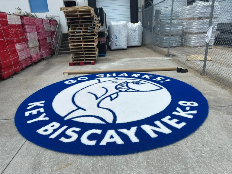 Big Sharks — Custom Logos artificial turf by Rioturf Valley