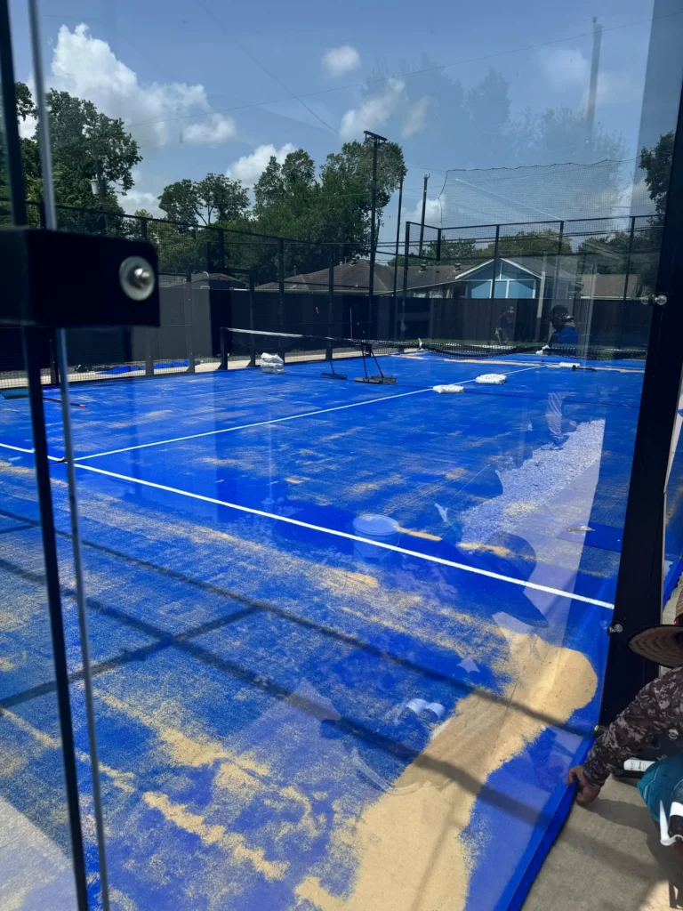Padel artificial turf project by Rioturf Valley